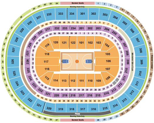 United Center NCAA Tournament Seating Chart